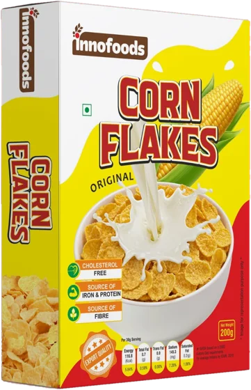 Innofoods Original Corn Flakes 200g carton box